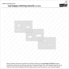 Load image into Gallery viewer, Stencils: lawn fawn-soy happy coloring stencils
