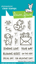 Load image into Gallery viewer, Stamps: lawn fawn-valentine mice
