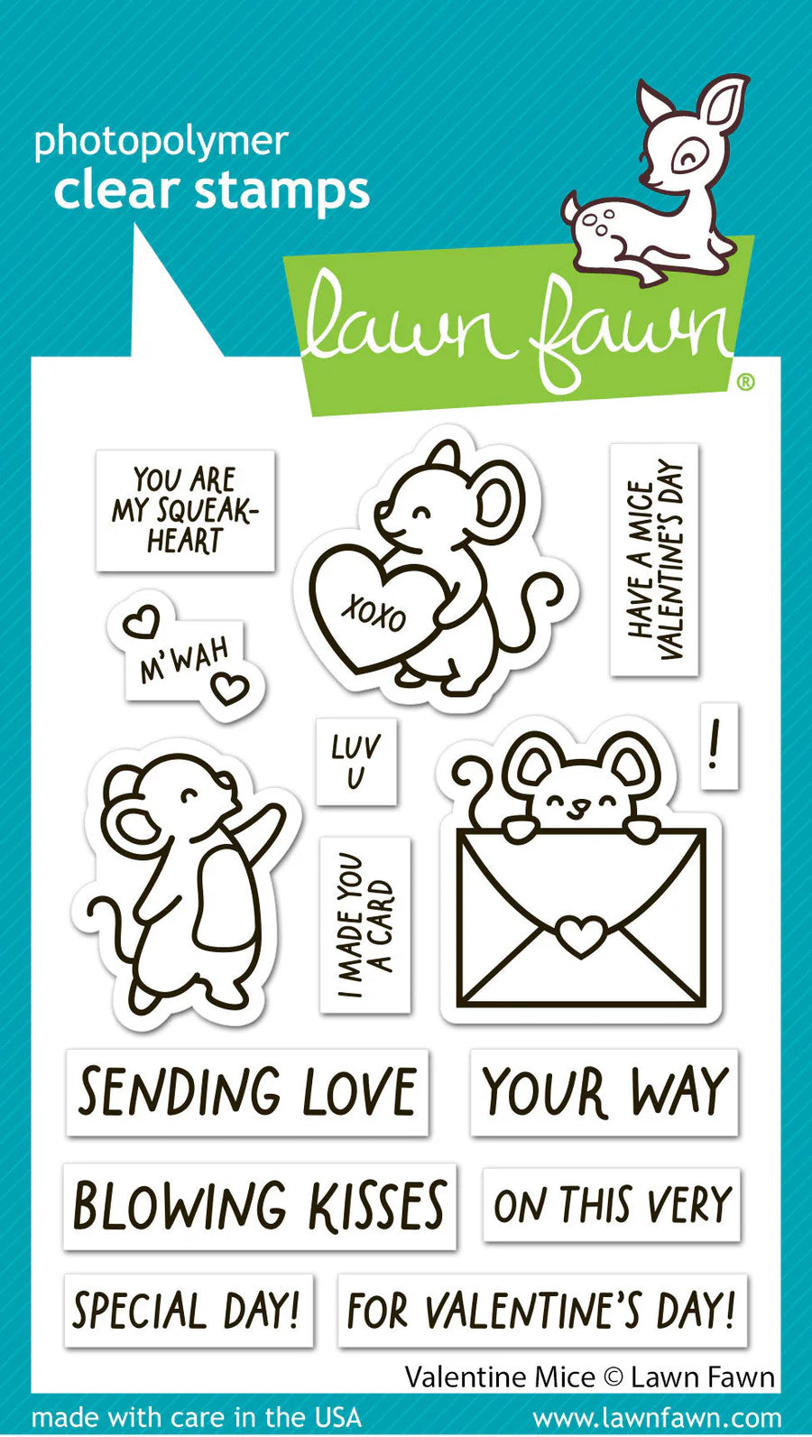 Stamps: lawn fawn-valentine mice