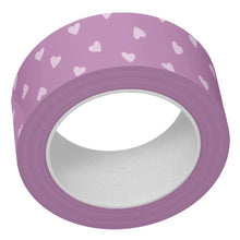 Load image into Gallery viewer, Embellishments: lawn fawn-purple tiny hearts washi tape

