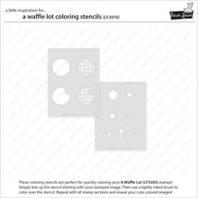 Load image into Gallery viewer, Stencils: lawn fawn-a waffle lot coloring stencils
