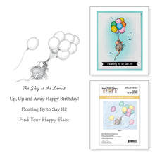 Load image into Gallery viewer, Red Rubber Stamps: Spellbinders-House Mouse Designs-UP, UP AND AWAY CLING RUBBER STAMP SET
