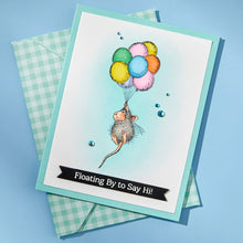 Load image into Gallery viewer, Red Rubber Stamps: Spellbinders-House Mouse Designs-UP, UP AND AWAY CLING RUBBER STAMP SET
