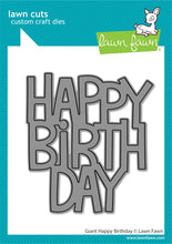 Load image into Gallery viewer, Dies: lawn fawn-giant happy birthday
