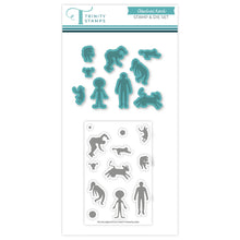 Load image into Gallery viewer, Stamp and Die Combo: Trinity Stamps-Abducted 2x3 Stamp &amp; Coordinating Die Set

