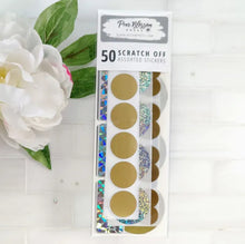 Load image into Gallery viewer, Embellishments: Pear Blossom Press-SCRATCH OFF STICKERS
