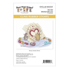 Load image into Gallery viewer, Stamps: SPELLBINDERS-STITCHED WITH LOVE CLING RUBBER STAMPS BY HOUSE-MOUSE
