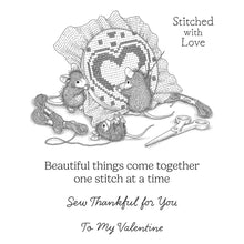Load image into Gallery viewer, Stamps: SPELLBINDERS-STITCHED WITH LOVE CLING RUBBER STAMPS BY HOUSE-MOUSE
