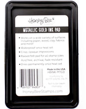 Load image into Gallery viewer, Ink Pads: HoneyBee Stamps-Bee Creative Ink Pad - Metallic Gold Pigment Ink

