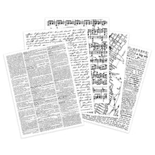 Load image into Gallery viewer, Embellishments: HERO ARTS-HERO ARTS COLLAGE BACKGROUNDS HERO TRANSFERS SET
