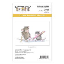 Load image into Gallery viewer, Stamps: SPELLBINDERS-HEALING THOUGHTS CLING RUBBER STAMP SET FROM THE HOUSE-MOUSE CREATIVE DAY COLLECTION
