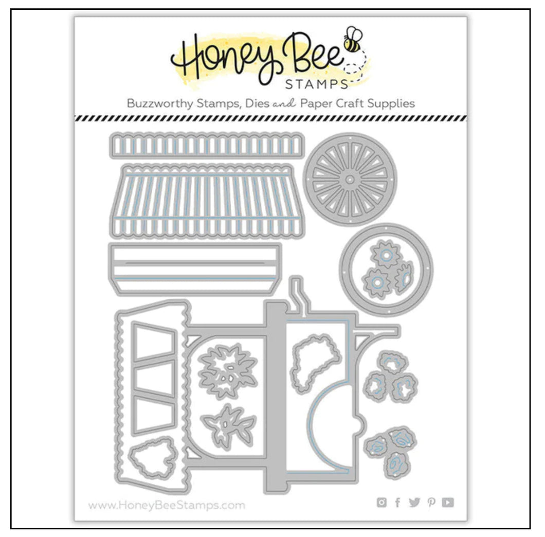 Dies: HoneyBee Stamps-Market Cart Builder - Honey Cuts