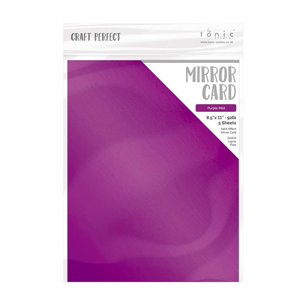 Specialty Cardstock: Craft Perfect Purple Mist Satin Mirror Cardstock 8.5