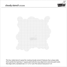 Load image into Gallery viewer, Stencils: Lawn Fawn Cloudy Stencil
