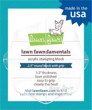 Load image into Gallery viewer, Crafting Tools: lawn fawn-2.5&quot; round grip block with grid
