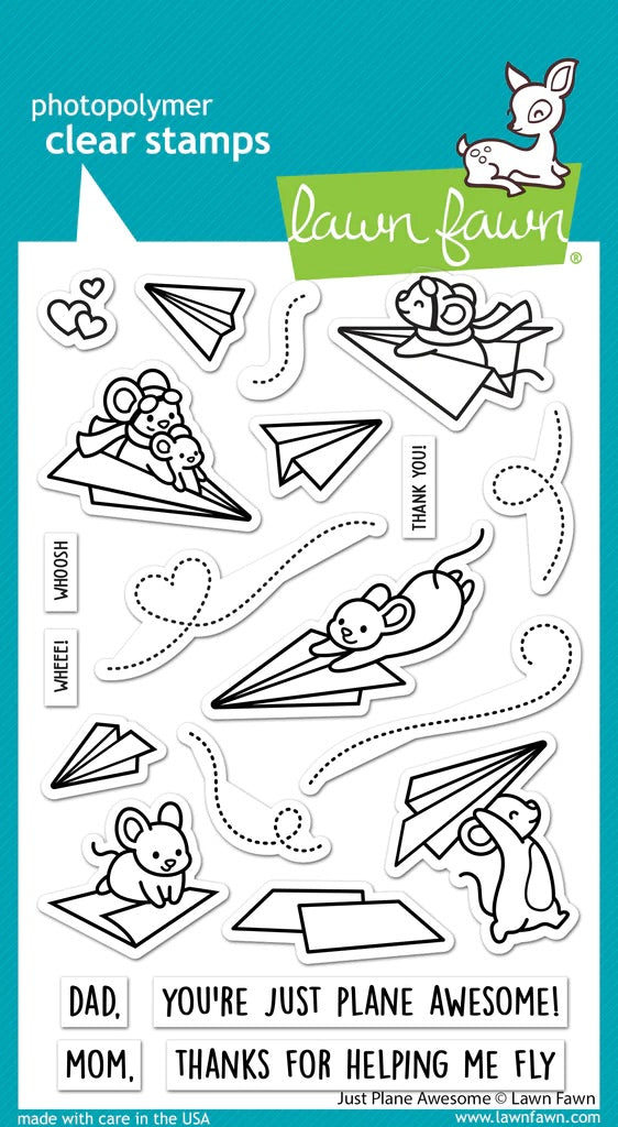 Stamps: lawn fawn-just plane awesome