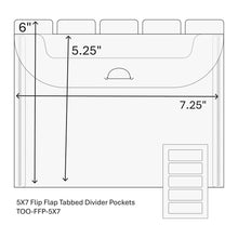 Load image into Gallery viewer, Storage Solutions: TOO-Flip Flap Tabbed Divider Pockets
