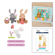 Load image into Gallery viewer, Dies: SPELLBINDERS-BUNNY BUDDIES ETCHED DIES BY SIMON HURLEY
