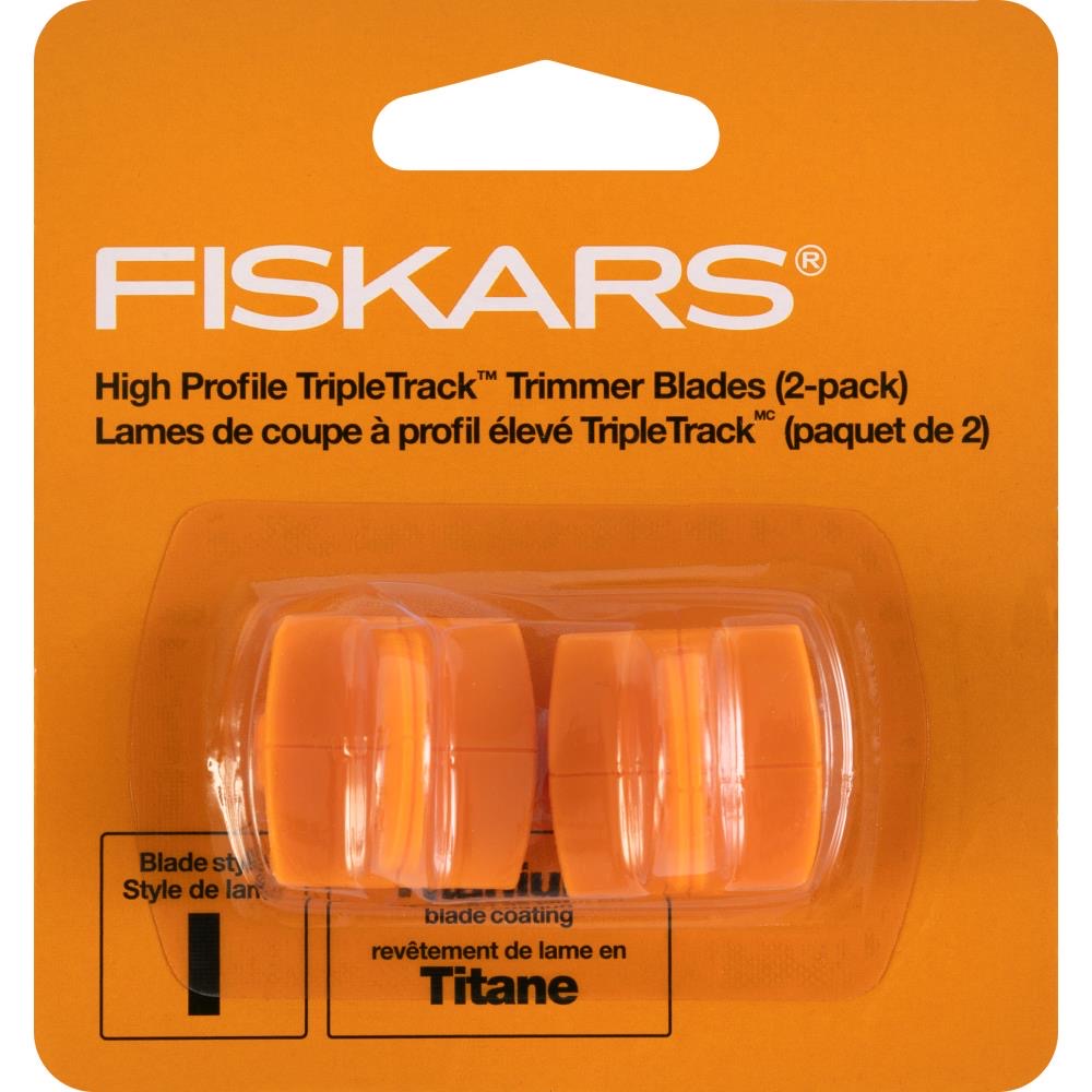 Crafting Tools: Fiskars TripleTrack High-Profile Titanium Blades 2/Pkg