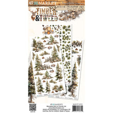 Load image into Gallery viewer, Embellishments: 49 And Market-Blendable Rub-On Transfer Set 6"X12"-Timber and Tweed
