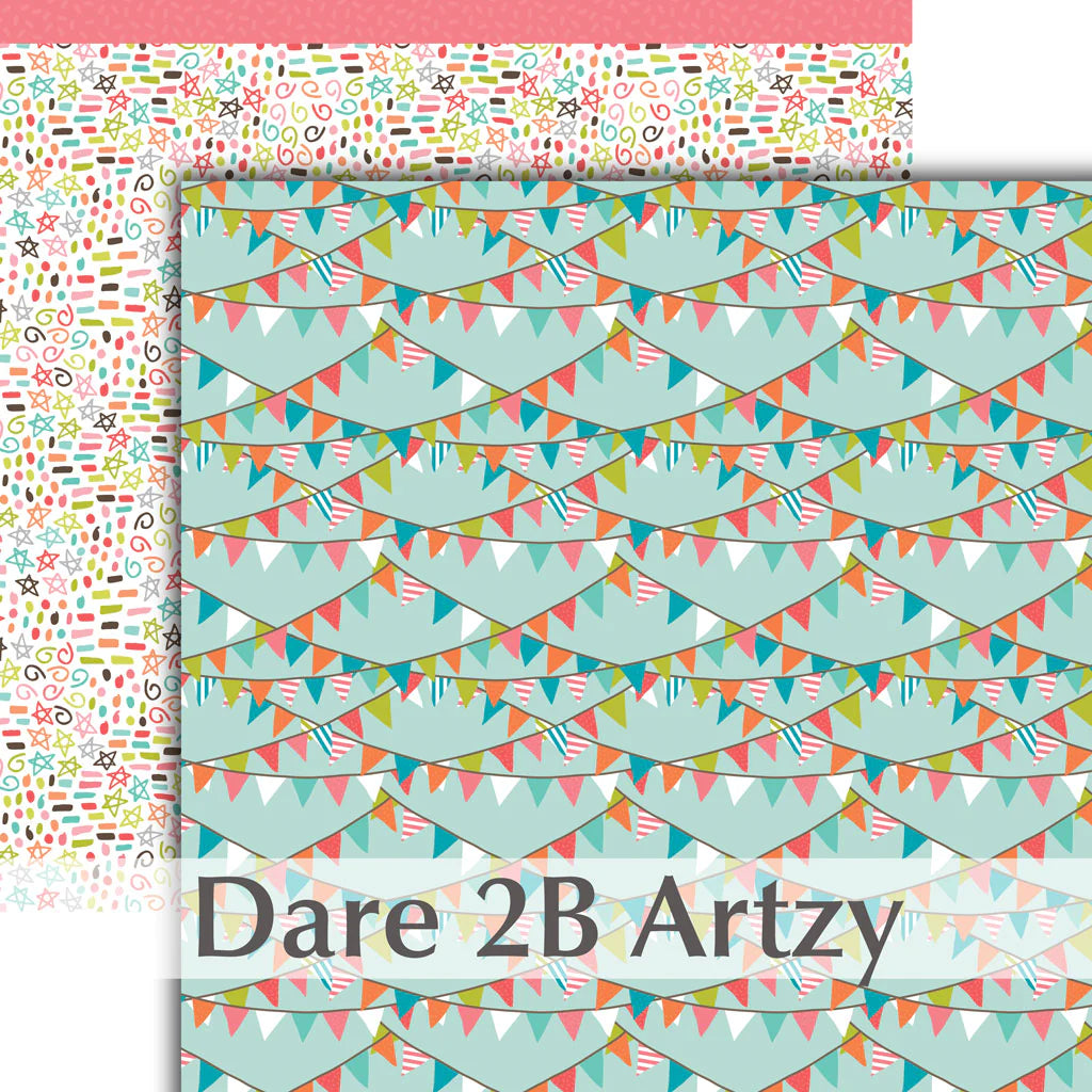 12x12 Paper: Dare 2B Artzy-Banner Day