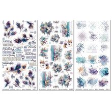 Load image into Gallery viewer, Embellishments: 49 And Market-Blendable Rub-On Transfer Set 6"X12"-Petal and Plume
