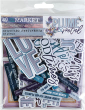 Load image into Gallery viewer, Embellishment: 49 And Market Chipboard Set-Petal &amp; Plume
