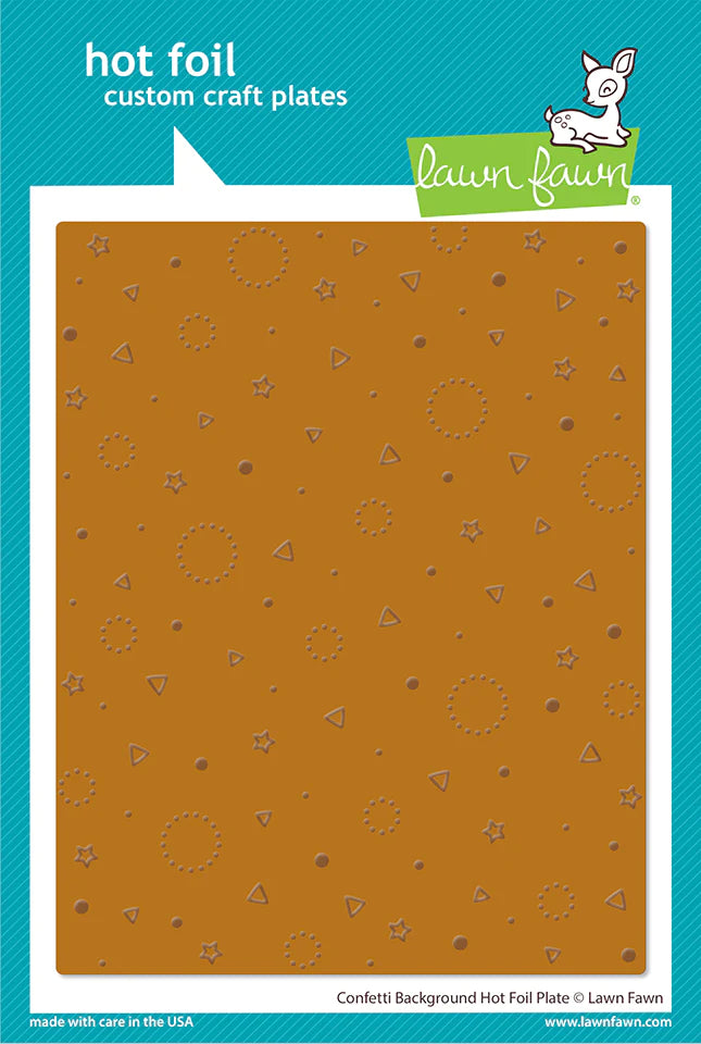Hot Foil: Lawn Fawn-Confetti Background Hot Foil Plate