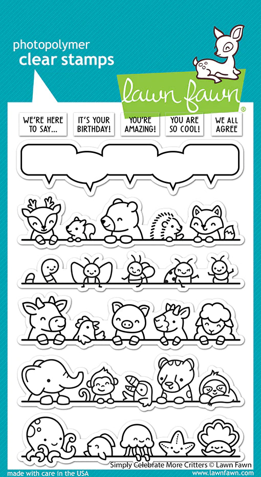 Stamps: Lawn Fawn-Simply Celebrate More Critters