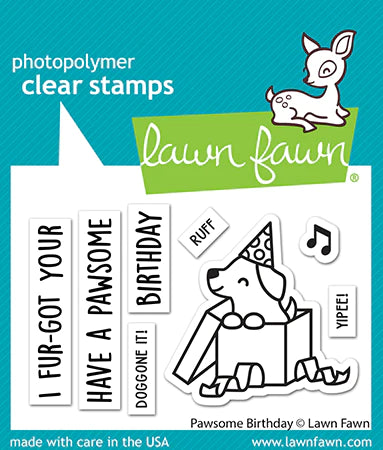 Stamps: Lawn Fawn-Pawsome Birthday