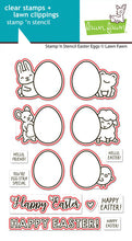 Load image into Gallery viewer, Dies:  Lawn Fawn - stamp 'n stencil easter eggs lawn cuts
