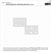Load image into Gallery viewer, Stencils:  Lawn Fawn - all the grasses coloring stencils
