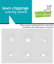 Load image into Gallery viewer, Stencils:  Lawn Fawn - all the grasses coloring stencils
