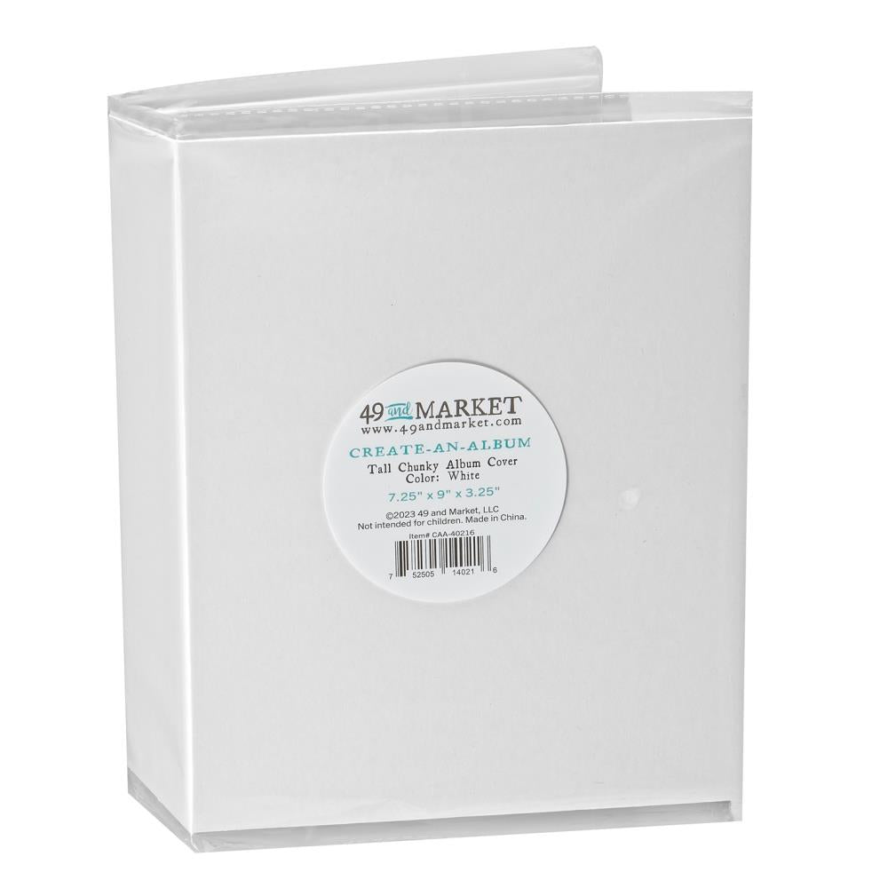 Scrapbooking: 49 And Market Create-An-Album Tall Chunky Album Cover-7.25x9x3.25-white