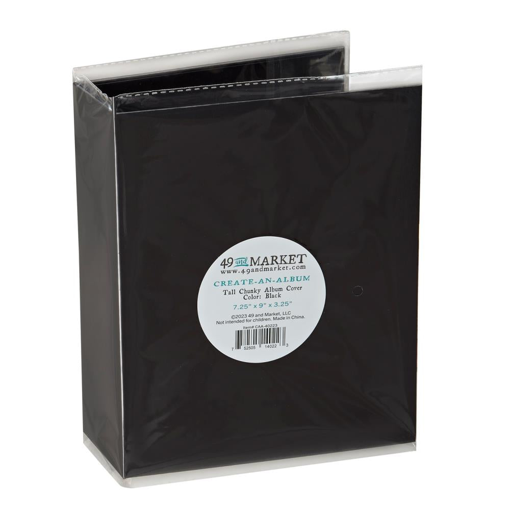 Scrapbooking: 49 And Market Create-An-Album Tall Chunky Album Cover-7.25x9x3.35-black