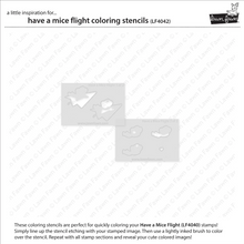 Load image into Gallery viewer, Stencils:  Lawn Fawn - have a mice flight coloring stencils
