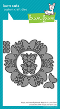 Load image into Gallery viewer, Dies:  Lawn Fawn - magic iris butterfly wreath add-on

