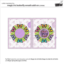 Load image into Gallery viewer, Dies:  Lawn Fawn - magic iris butterfly wreath add-on
