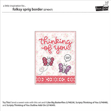 Load image into Gallery viewer, Dies:  Lawn Fawn - folksy sprig border
