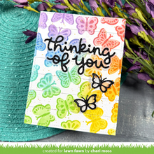 Load image into Gallery viewer, Stencils:  Lawn Fawn - butterfly background stencils
