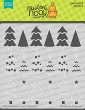 Load image into Gallery viewer, Stencils: Newton’s Nook-Christmas Tree Line Stencil
