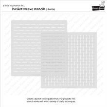 Load image into Gallery viewer, Stencils:  Lawn Fawn - basket weave stencils
