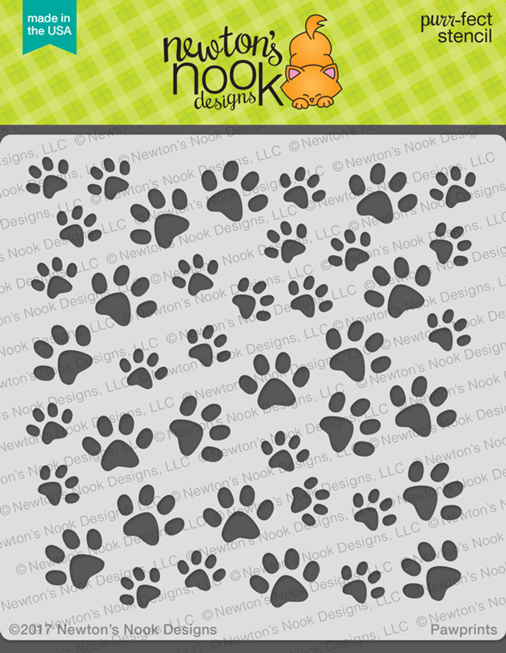 Stencils: Newton’s Nook-Pawprints Stencils