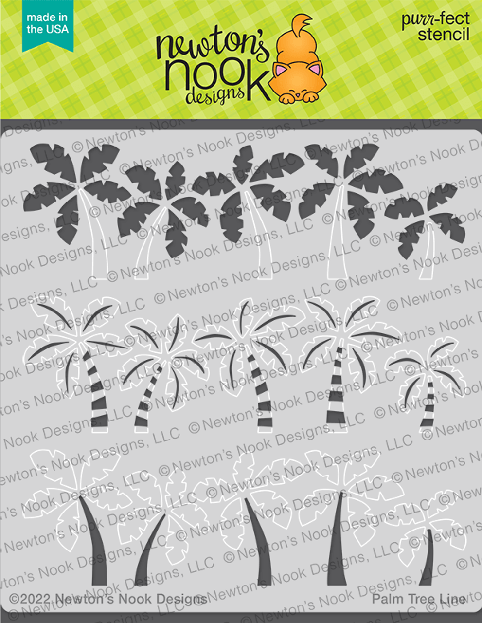 Stencils: Newton’s Nook-Palm Tree Line Stencil