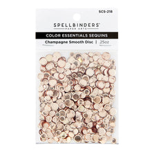 Load image into Gallery viewer, Embellishments: Spellbinders-Smooth Discs Color Essentials Sequin—Champagne
