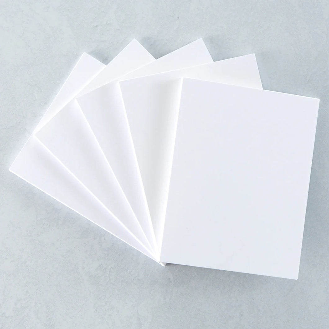 Card Bases and Envelopes: A2 WHITE CARD BASES - SIDE FOLD - 25 PACK