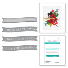 Load image into Gallery viewer, Dies: Spellbinders-Make It Merry Sentiments Etched Dies
