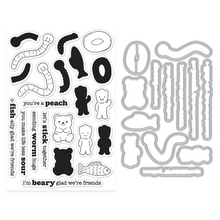 Load image into Gallery viewer, Stamp and Die Combo: Hero Arts Let's Stick Together Clear Stamp and Die Set
