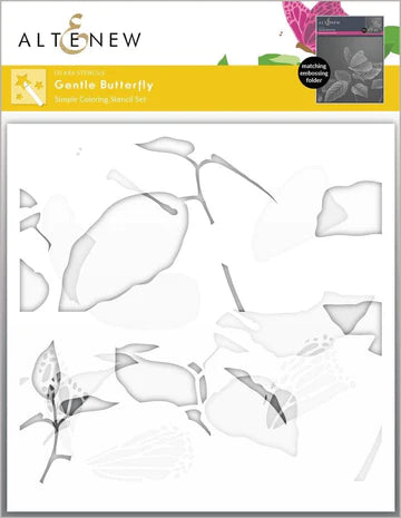 Stencils: Altenew-Gentle Butterfly Simple Coloring Stencil Set
