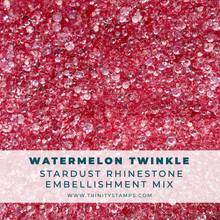 Load image into Gallery viewer, Embellishments: Trinity Stamps-Watermelon Twinkle Stardust Rhinestones
